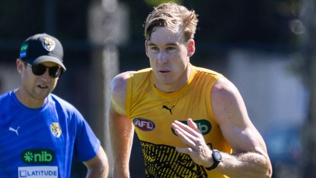 Tom Lynch. AFL Richmond Football Club pre-season training. Picture: Jason Edwards