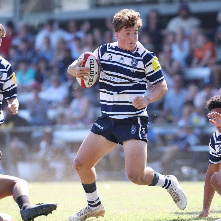 Rohan Nichol. Action from the Under 16 Brisbane junior rugby league grand final between Brothers and Souths at Norman Park. Picture Lachie Millard