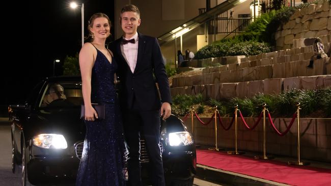 Hannah Stortenbeker and Christopher Turner. Hillcrest Christian College 2020 school formal. Photo: Supplied