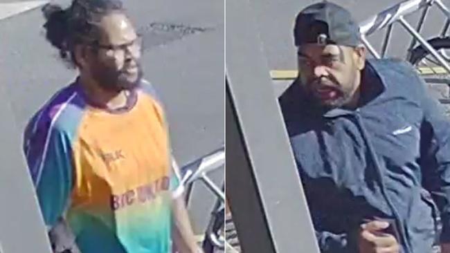 Two men sought by police after a 25-year-old man was injured in an alleged assault at Tweed City Shopping Centre. Picture: NSW Police Force.