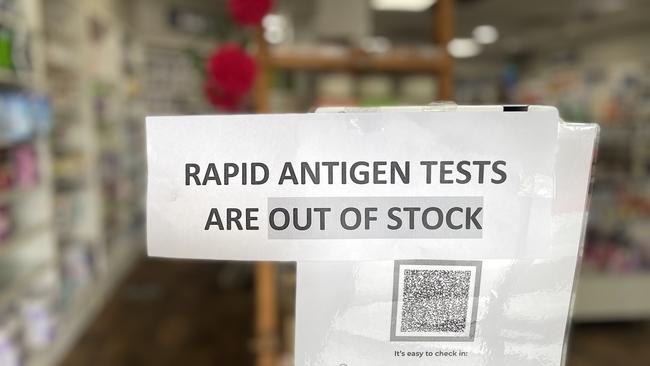 Rapid Antigen Tests are have become hard to find and there has been evidence of price gouging due to the scarcity. Picture: Richard Dobson