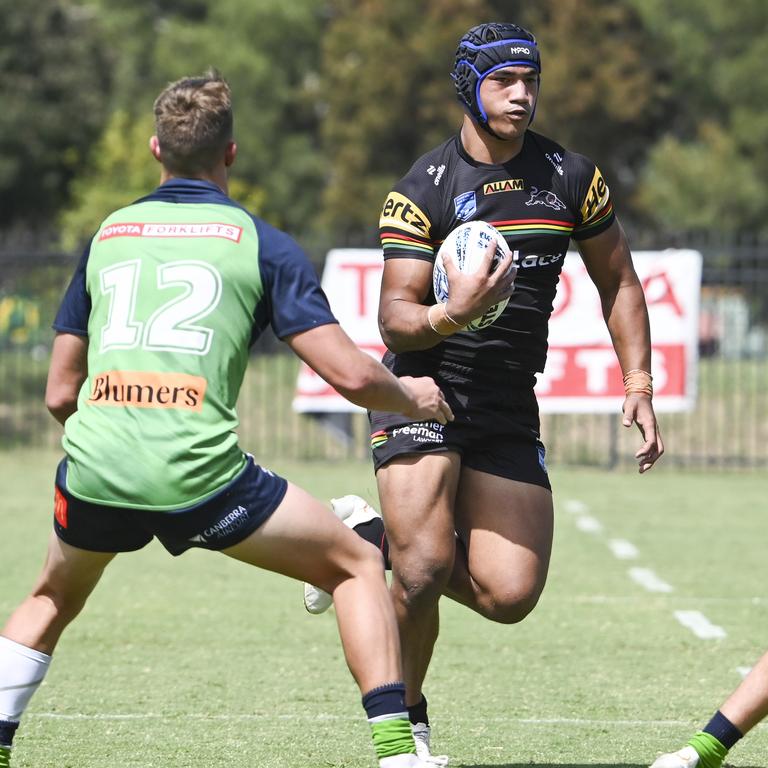 Heinz Lemoto in action for Penrith’s Harold Matthews Cup side earlier this year. Martin Ollman