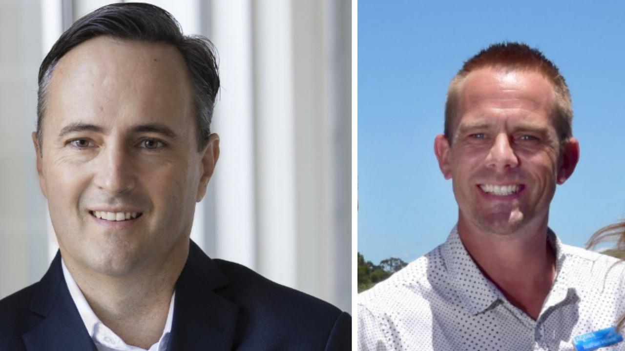 Danny Neylan (left) from Dowling and Neylan applied to the Supreme Court of Queensland for a search order of Nathan Howie's (right) Noosa Estate Agents office.