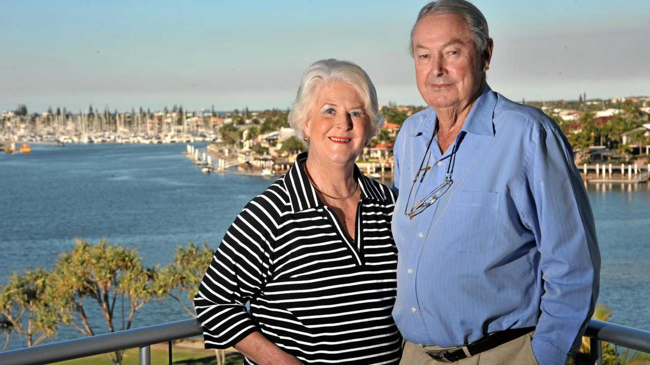 John and Ngaire Roberts in 2012 after they took developer Scott Juniper to court over the sale of their Mooloolaba canal-front property and won. Picture: Brett Wortman