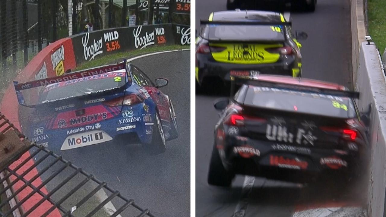 Double crashes wreaked havoc on the closing stages of the Bathurst 1000.