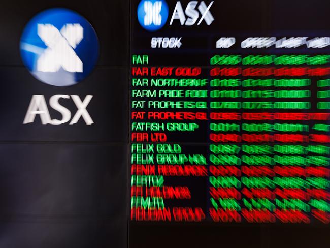 SYDNEY, AUSTRALIA - NewsWire Photos, October 29 2024. GENERIC. Stocks. Finance. Economy. Stock price ticker of the Australian Stock Exchange, ASX, at their offices on Bridge Street. Picture: NewsWire / Max Mason-Hubers