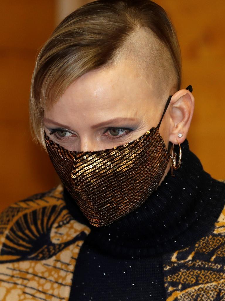 Princess Charlene unveiled a bold new hairstyle last year. Picture: Eric Gaillard / AFP