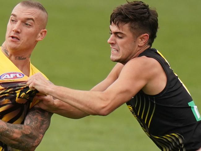 Richmond father-son pick Patrick Naish will hope another club needs a running machine after the Tigers cut him loose. Picture: AAP