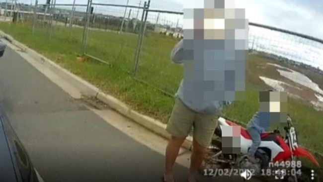 Macarthur Highway Patrol arrested a man at Oran Park on February 12 after he was caught drink-driving on an unregistered trail bike with a toddler on his lap.