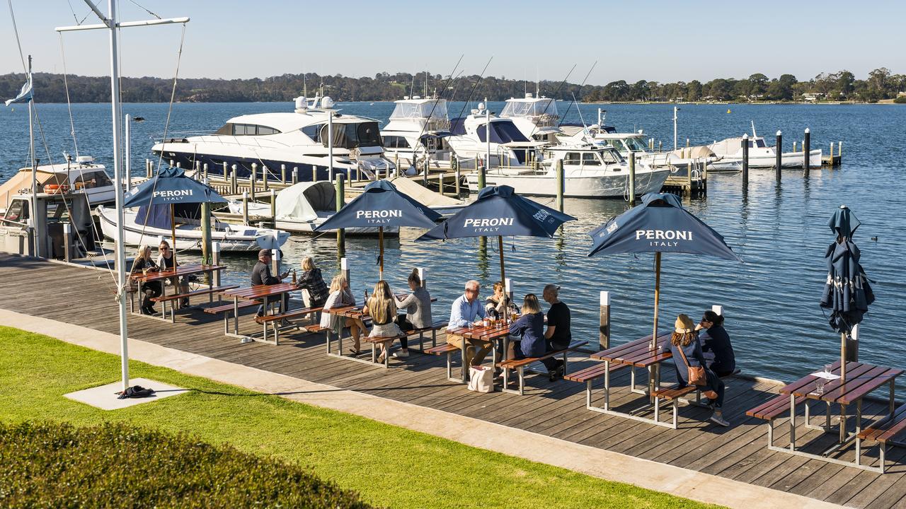 The waterfront views at Metung Hotel. Picture: Destination Gippsland