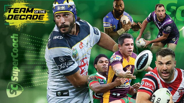 A host of superstars made the SuperCoach NRL Team of the Decade.