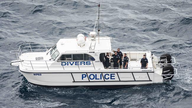 A multi-agency search for a man was launched in waters off Lake Macquarie. Picture: NewsWire / James Gourley