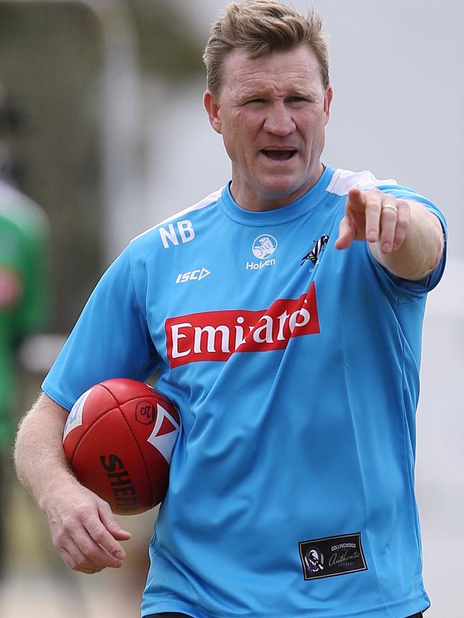 Nathan Buckley knows no finals, no future. Picture: Wayne Ludbey