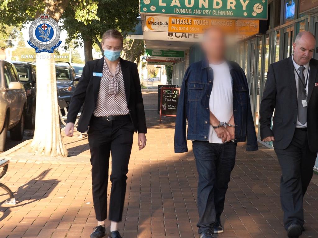 Strike Force Aramac detectives charged five men over the alleged syndicate. Picture: NSW Police