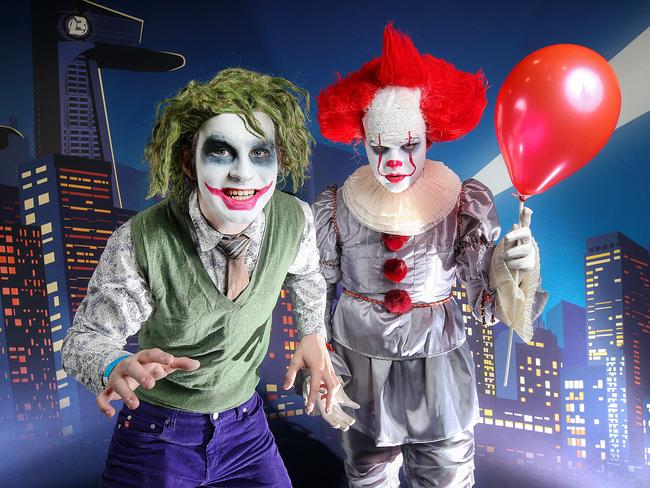 The Joker and Pennywise are this Halloween’s biggest trending costumes. Picture: Ian Currie