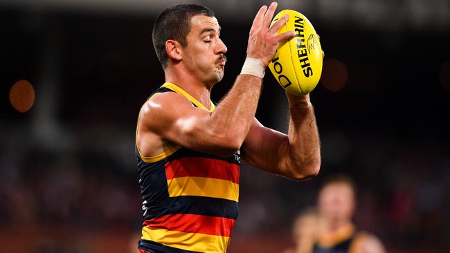 Adelaide captain Taylor Walker booted three majors as the Crows downed Gold Coast. Picture: Daniel Kalisz/Getty Images