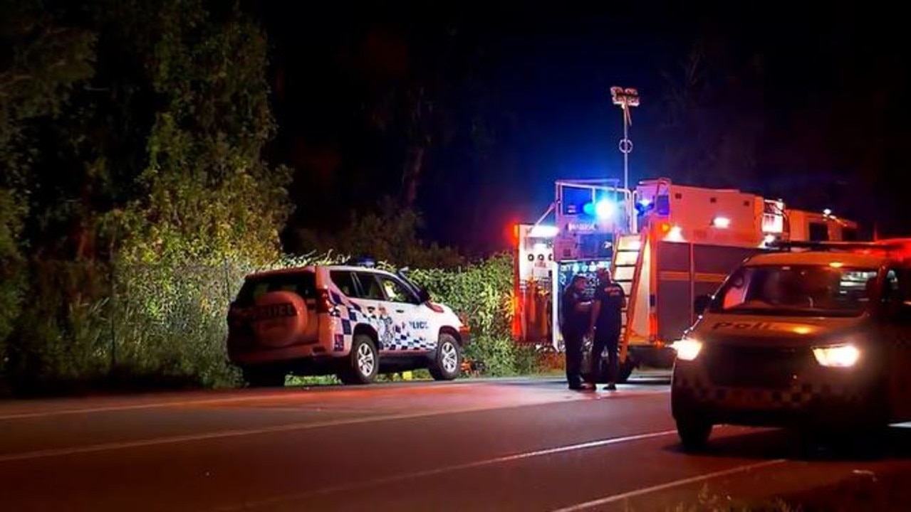 Emergency services were called to the scene just after midnight. Picture: 9 News