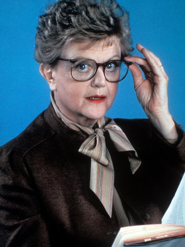 Angela Lansbury in Murder, She Wrote.