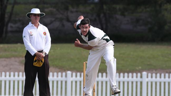 Harry Winton bowling. Picture: Regi Varghese