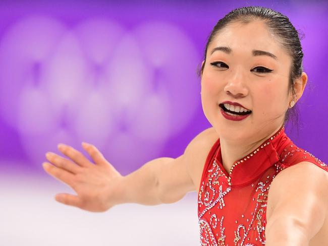 USA's Mirai Nagasu competes in the women's single skating free skating of the figure skating event during the Pyeongchang 2018 Winter Olympic Games at the Gangneung Ice Arena in Gangneung on February 23, 2018. / AFP PHOTO / Roberto SCHMIDT