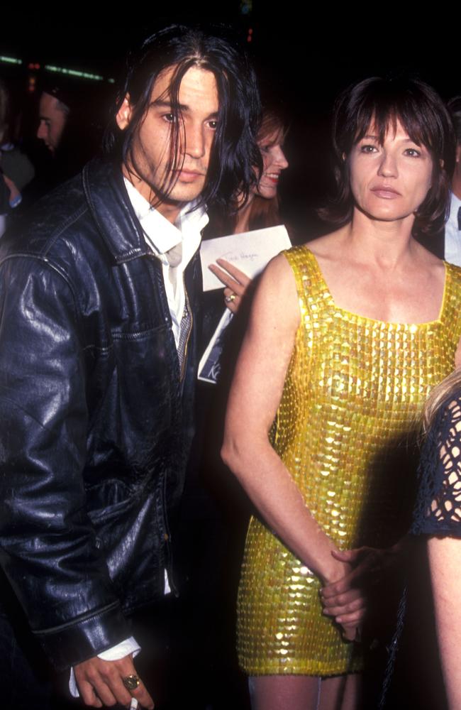 Johnny Depp and Ellen Barkin dated for a few months in 1997. Picture: Barry King/WireImage