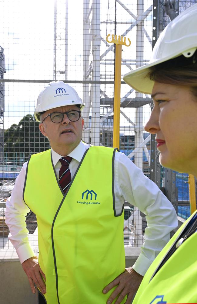 The starting gun has been fired on Anthony Albanese’s goal of building 1.2 million new homes in five years. Picture: Dean Lewins