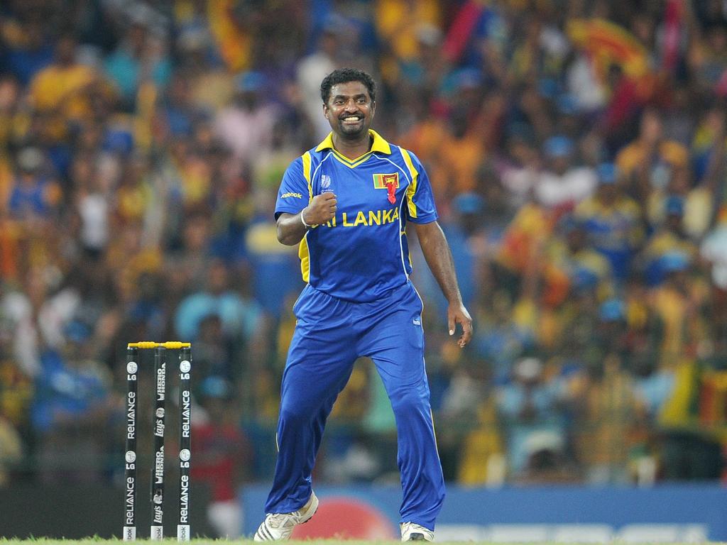 Muralitharan dominated world cricket – both red and white-ball formats. Picture: AFP