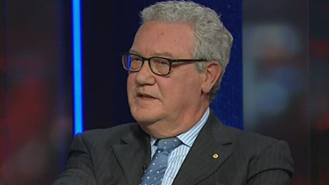 Former Australian foreign minister Alexander Downer clashed with panelists on ABC’s QandA on Thursday over intelligence gathering in the Pacific. Image: ABC