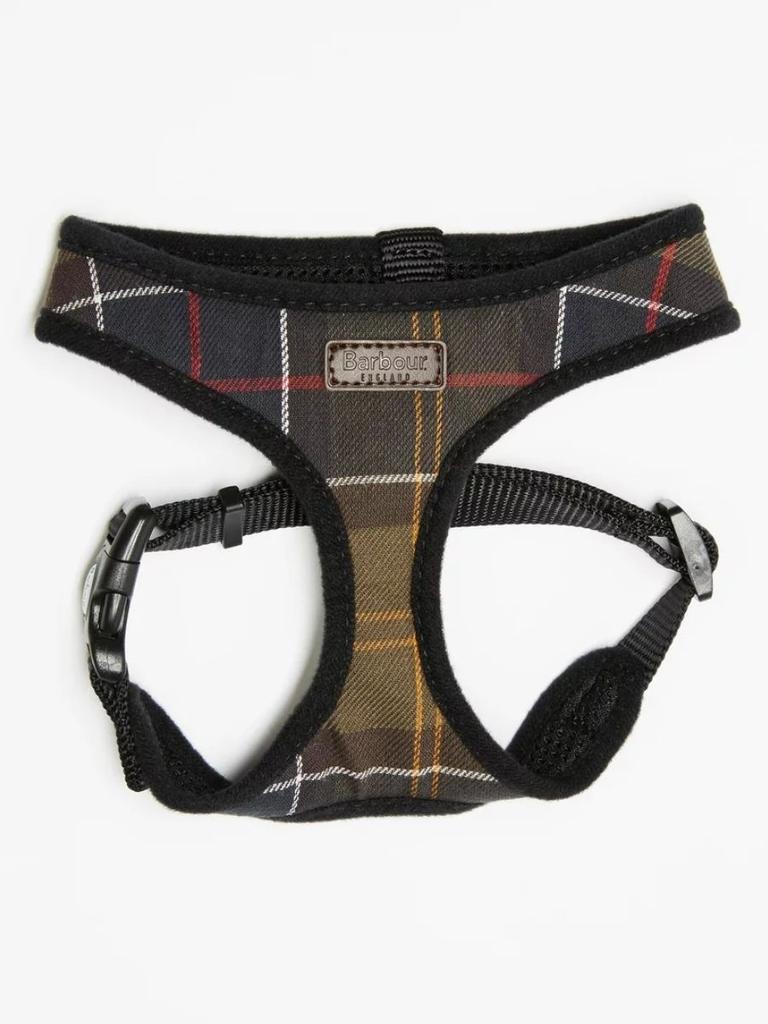 Barbour Tartan Dog Harness. Image: THE ICONIC.