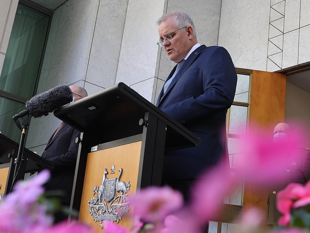 The Prime Minister said one key challenge was getting early-stage research to later stages so it is commercially viable. Picture: NCA NewsWire / Gary Ramage