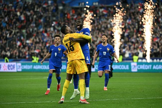 Dayot Upamecano scored the winning penalty for France after Mike Maignan saved two spot-kicks