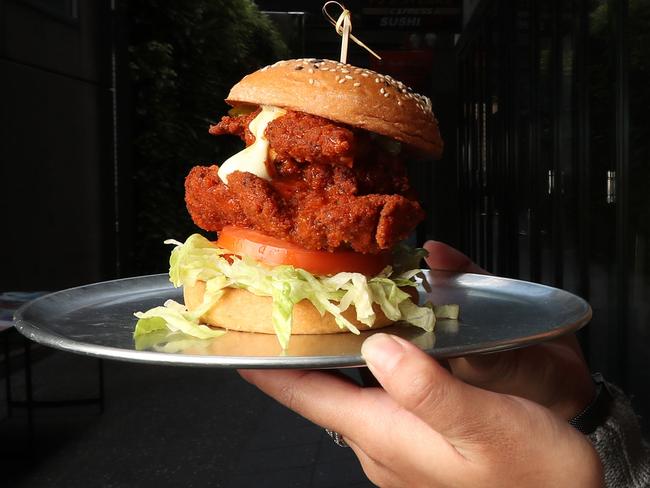 Laneway bar Red Hook  with their entry a Ã¢â¬ÅBuffalo soldier burgerÃ¢â¬Â. She-arna Booker from the CBD is the staff at the bar .Pic Annette Dew