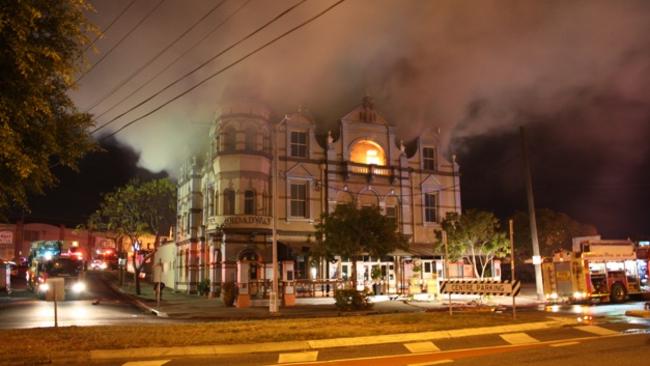 The Broadway Hotel was damaged by fire in 2010. Picture: STEPHEN WALKER/ SUPPLIED