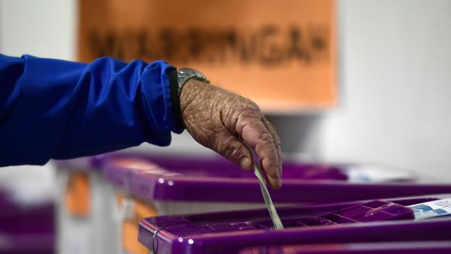 With voting already underway, election billboards are being investigated by Redland City Council. (AAP Image/Bianca De Marchi)