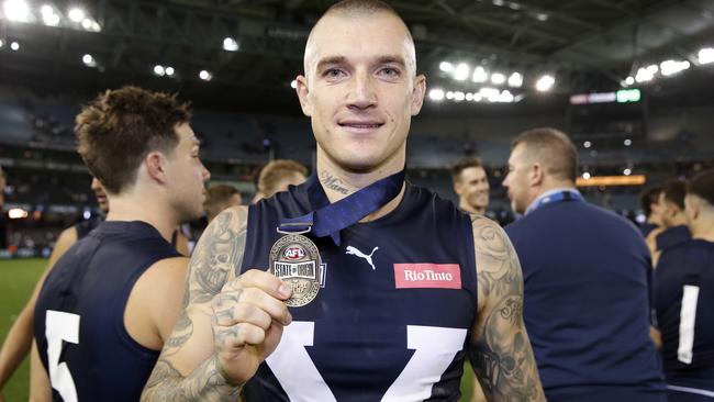 Dustin Martin tore the Origin bushfire relief game apart. Picture: AFL Photos/Getty Images