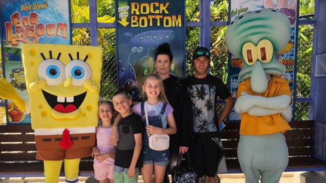 Jacinta and Daniel Foulds with their children (from left) Indy, Cory and Lily. (Photo provided)