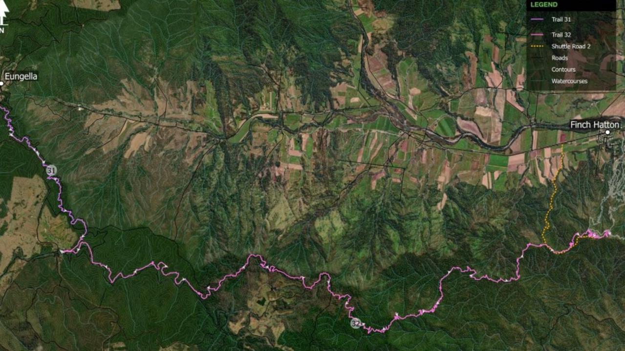 The 38km Wilderness Trail area includes Eungella National Park, Broken River and Crediton State Forest. <br/>“ Featuring deep lush rainforests and following sections of Broken River whereplatypus are abundant, the first portion of this trail shows some of the most iconic areas of the EungellaNational Park,” tendering documents state. “Following further along the alignment, the trail navigates through some sections ofbushfire regrowth on the upper ridgelines near Crediton. In the most remote areas of the network, theWilderness trail ducks in and out of lush rainforests and across steep side slopes before descendingdown to Leura Creek and onto the main trail network in Finch Hatton.” Picture: Mackay Regional Council