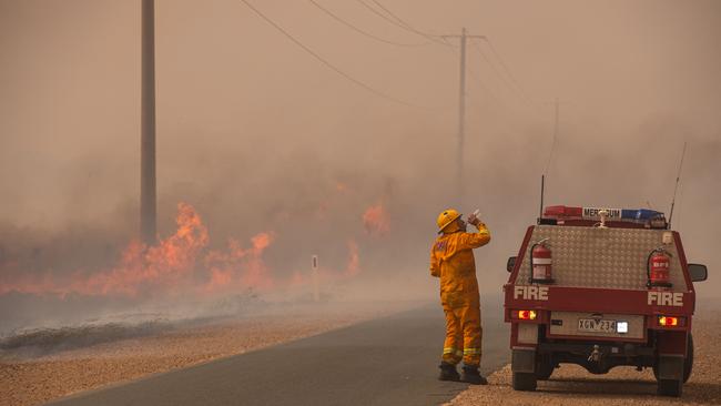 Victorian CFA volunteers recently helped with the New South Wales bushfires. Picture: Jason Edwards