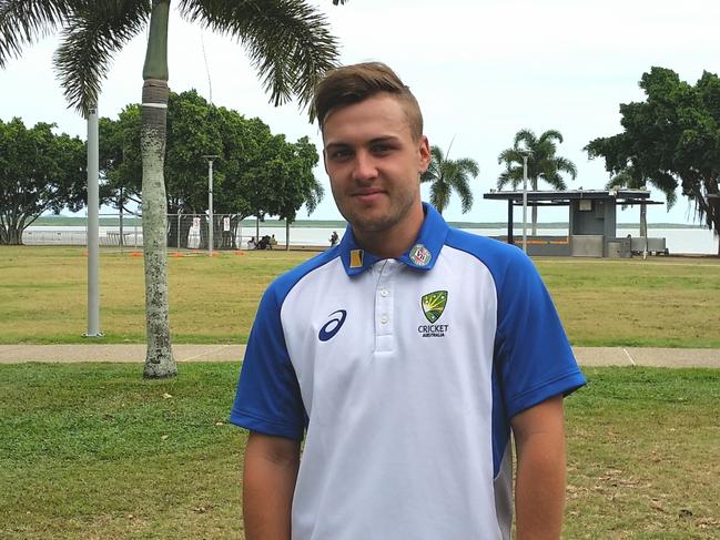 A fresh-faced Josh Inglis prepares to play for a Cricket Australia XI team in 2016, 12 months after turning his back on England. Picture: Jacob Grams