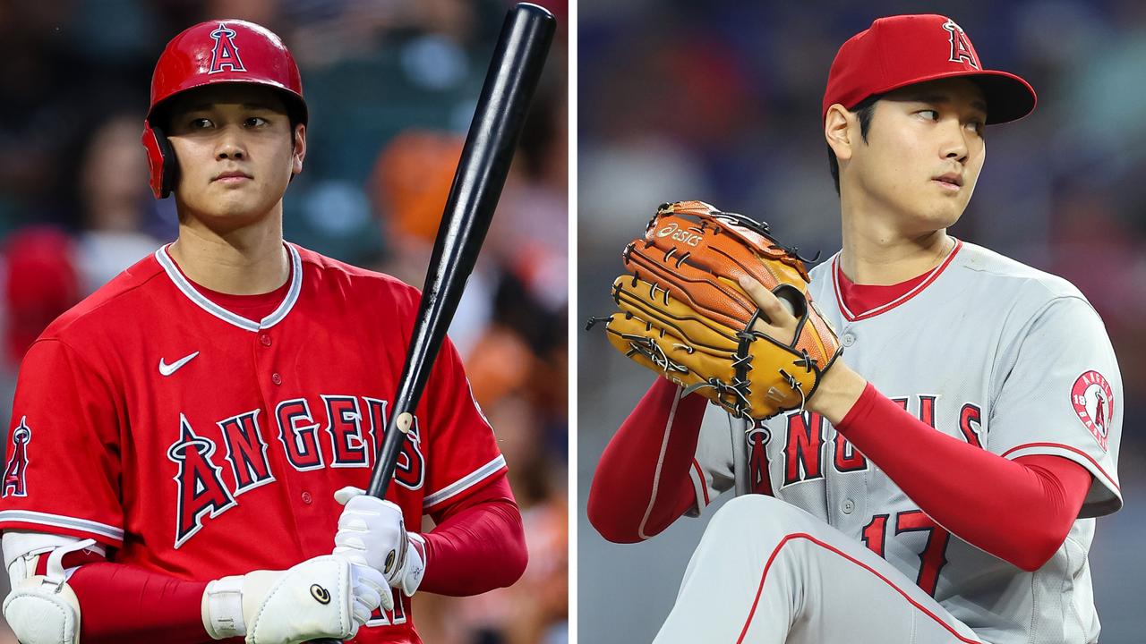 Shohei Ohtani of the Los Angeles Angels during the Major League