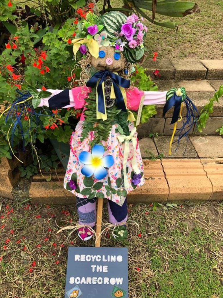 Recycling the Scarecrow has a range of funky scarecrows standing 1m tall that come with their own name and certificate. To order, phone Noela Cavanagh on 0447 911 114 or email noela4754@hotmail.com Picture: Contributed