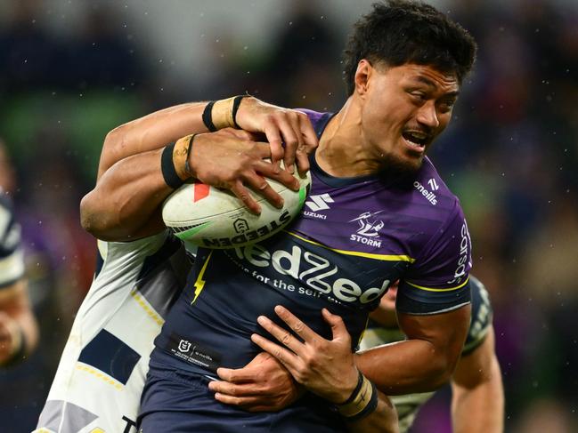 Stefano Utoikamanu has been good since joining the Storm in 2025. Picture: Getty Images