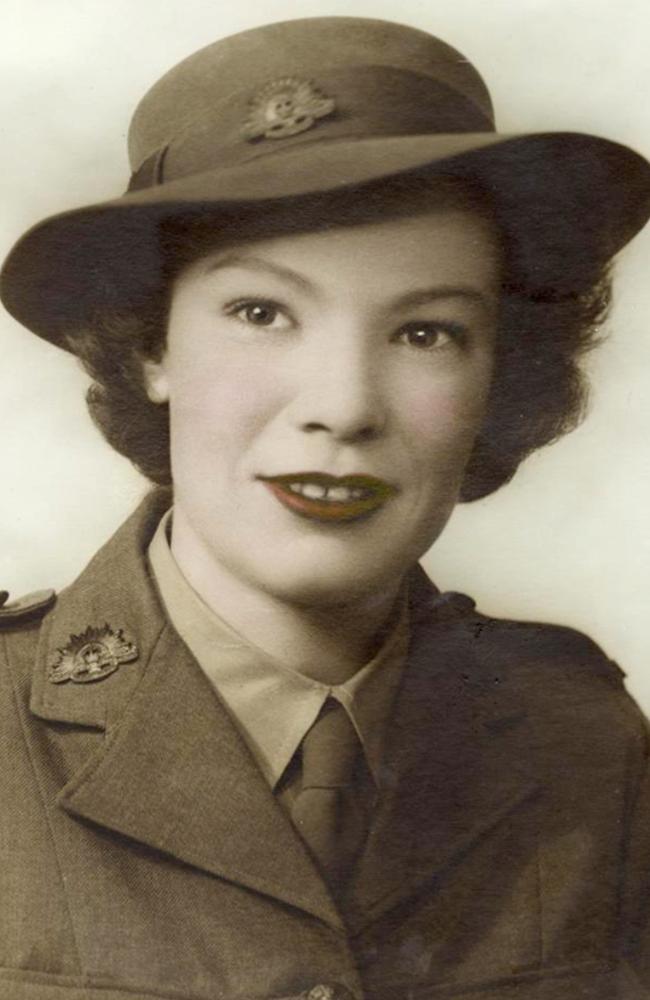 Cynthia Clifford in her service uniform.