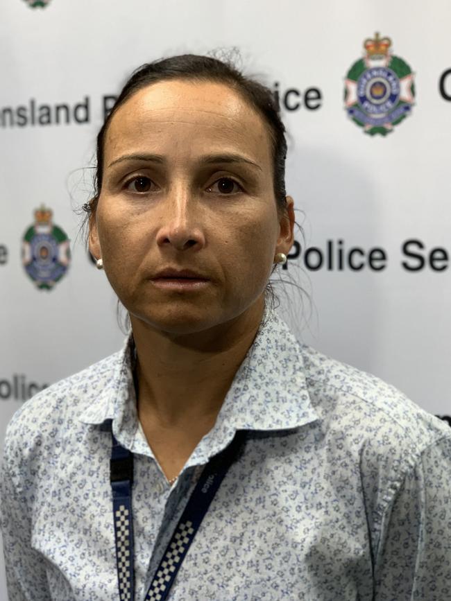 Mackay Country Stations Patrol Group Acting Inspector Sam Bliss speaking about the attempted murder of a 52-year-old man at Dysart on the morning of Tuesday, June 8, 2021. Picture: Heidi Petith