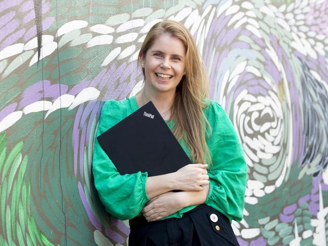 Darwin’s Tiffany Mann is studying a Master of Cyber Security through Deakin University. Picture: Floss Adams.