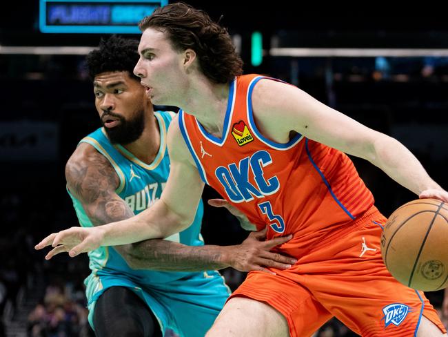 Josh Giddey faces an uncertain future at the OKC Thunder. Photo: Jacob Kupferman/Getty Images.