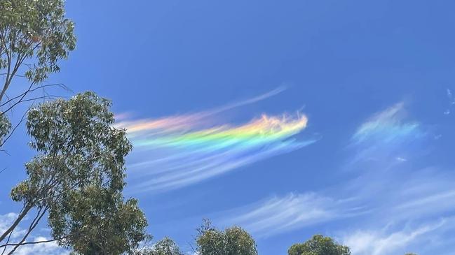 The clouds appear and disappear so quickly they are seldom photographed. Picture: Facebook/Lang Lefroy