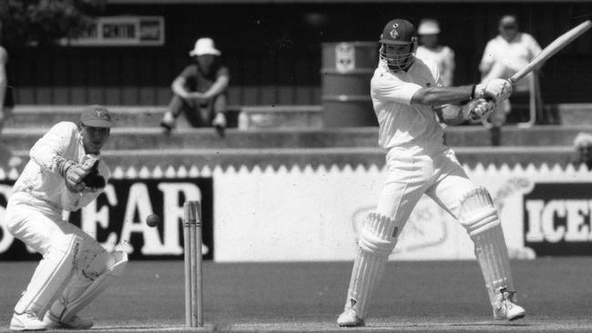 Graeme Hick playing for Queensland in a Sheffield Shield match.