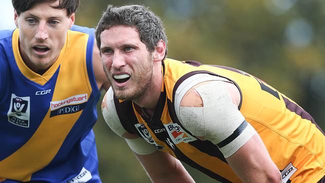 Ty Vickery spent much of his only season at Hawthorn playing in the VFL for Box Hill. Picture: Ian Currie