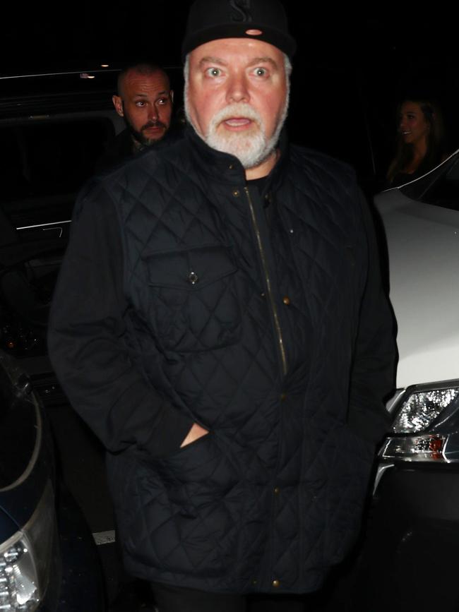 Kyle Sandilands arriving at the gig on the night of his 52nd birthday. Picture: Matrix